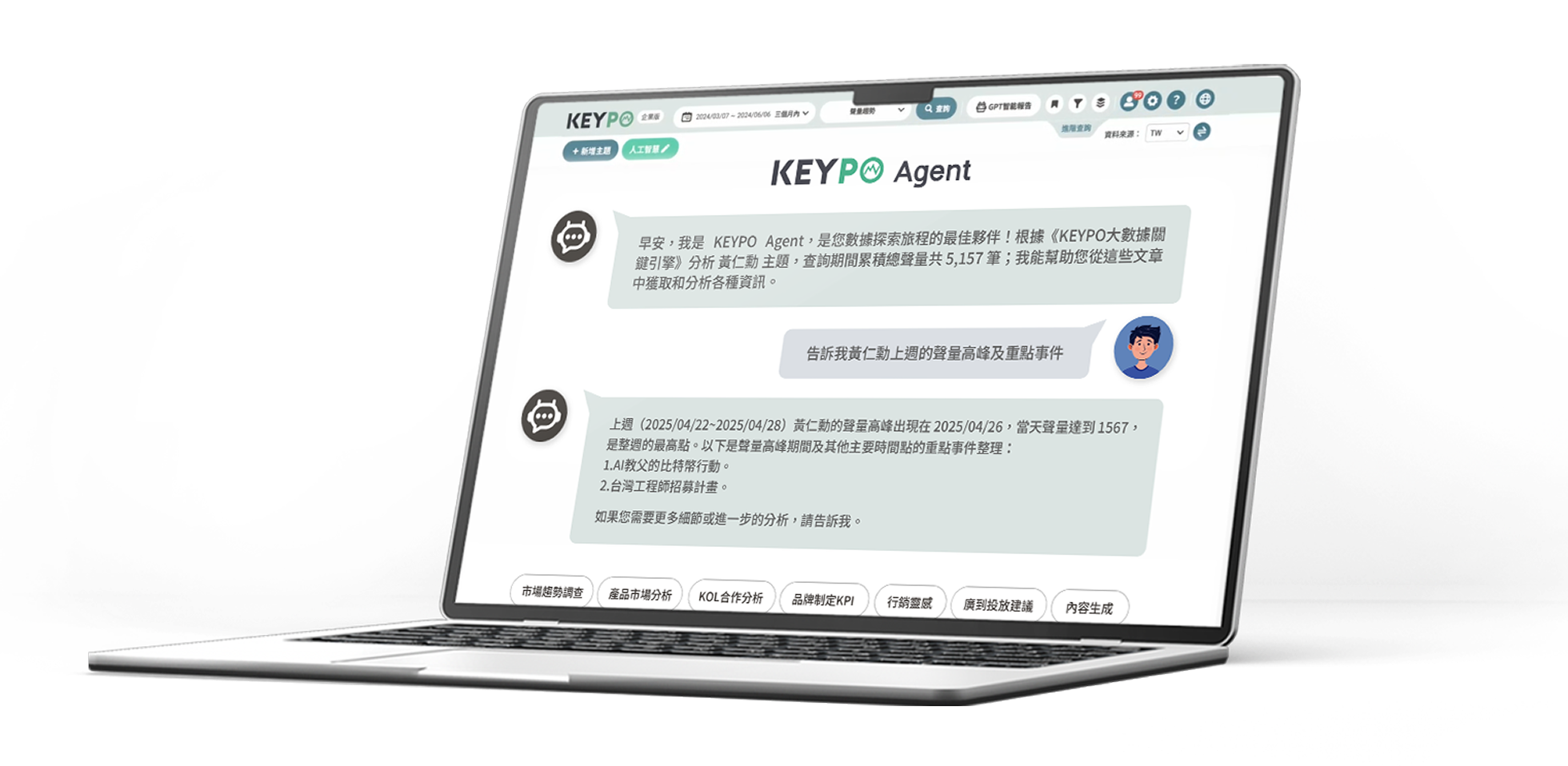 KEYPO 大數據關鍵引擎介面展示